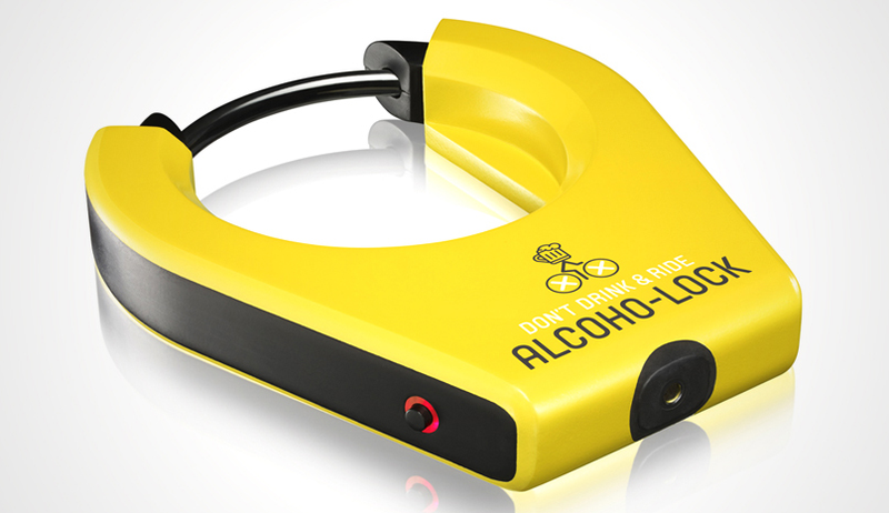 Illustration for article titled A Breathalyzer Bike Lock Makes You Blow Clean Before Cycling
